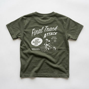 FINAL TRACK ATTACK TEE - MILITARY GREEN