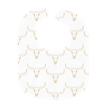 Golden Longhorn Baby Bibs