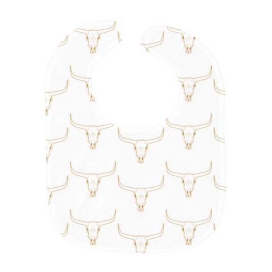 Golden Longhorn Baby Bibs