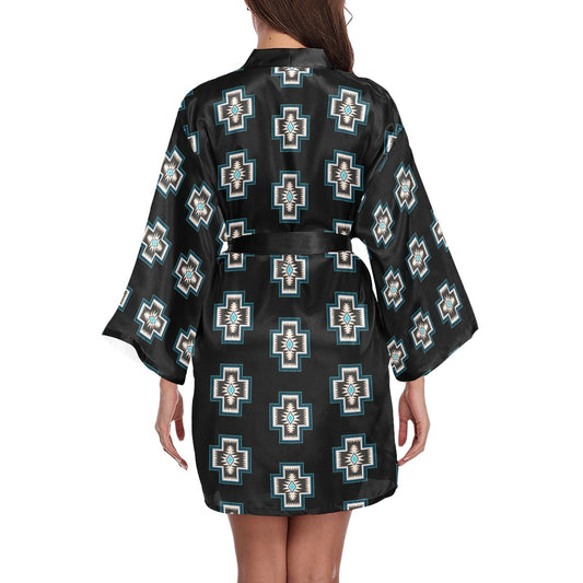 Southwestern Cross Women's Lounge Kimono Robe