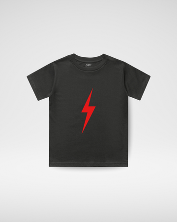 CRIMSON BOLT TEE - BLACK