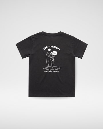 SURFS UP GIRL TEE - BLACK