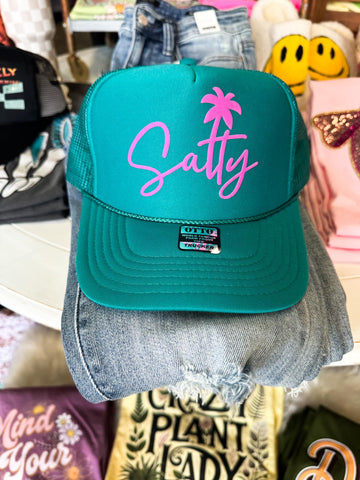 Salty Trucker Hat - PUFF print