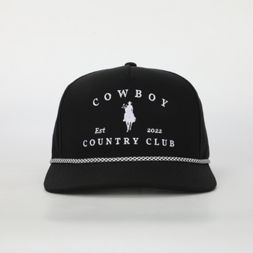 Horse Roped Hat Black