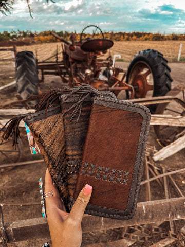 The Hazy Wesson (Brown Leather) Wallet a Haute Southern Hyde by Beth Marie Exclusive