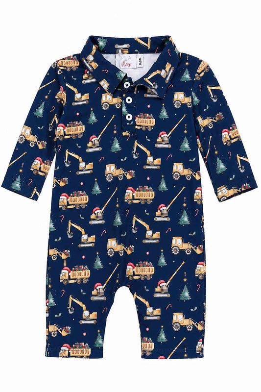 Oh What Fun It Is to Build L/S Polo One-Piece