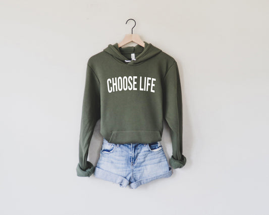 Choose Life Christian Sponge Fleece Hoodie sweatshirt