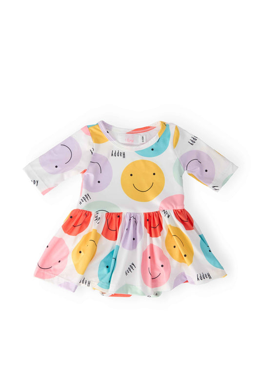 Happy Days 3/4 Sleeve Twirl Bodysuit