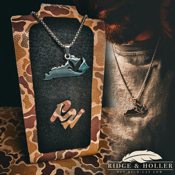 Kentucky Duck- Stainless Steel Necklace and Pendant States Series
