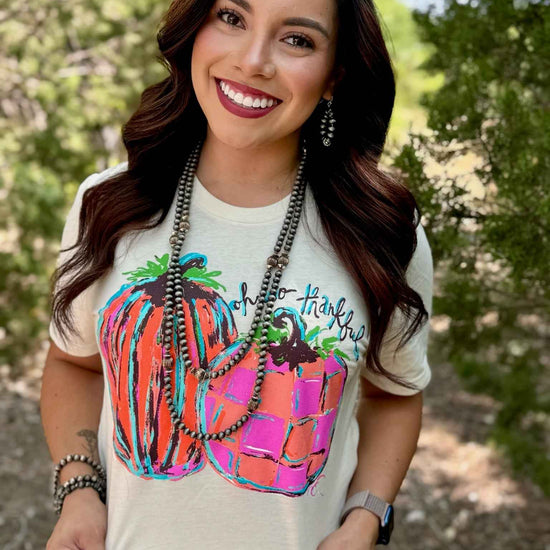 Callie Ann Stelter Oh So Thankful Pumpkins Short Sleeve Tee
