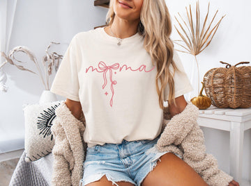 Mama Ribbon Comfort Colors T Shirt