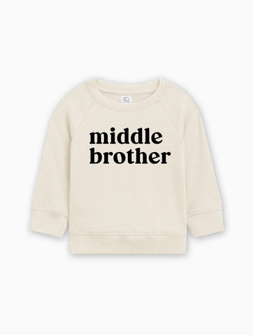 Middle Brother Organic Cotton Pullover (Serif)