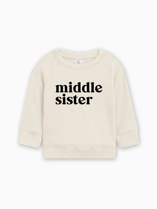 Middle Sister Organic Cotton Pullover (Serif)