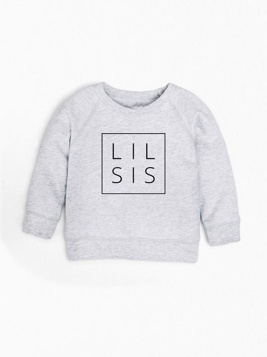 Organic Cotton Lil Sis Toddler French Terry Sweatshirt