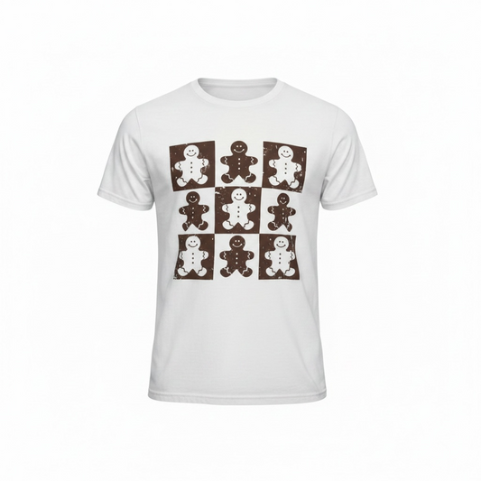 Gingerbread Themed Cream Colored Tee