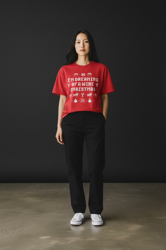 I'm Dreaming of a Wine Christmas Tee