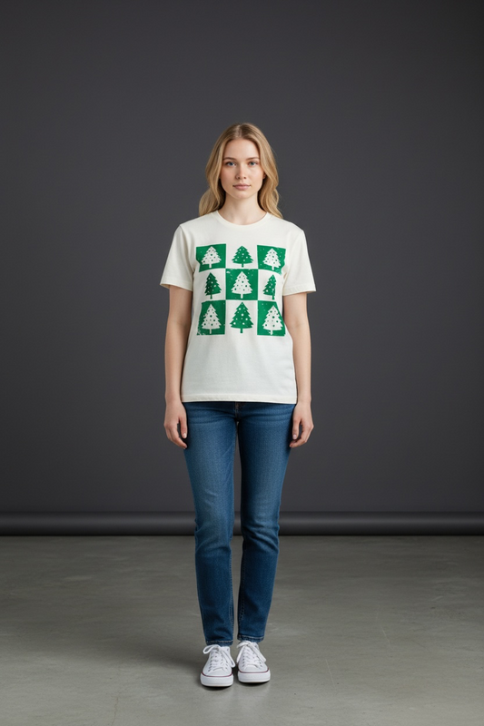 Christmas Tree Themed Tee