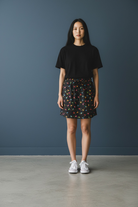 Christmas Lights Skort