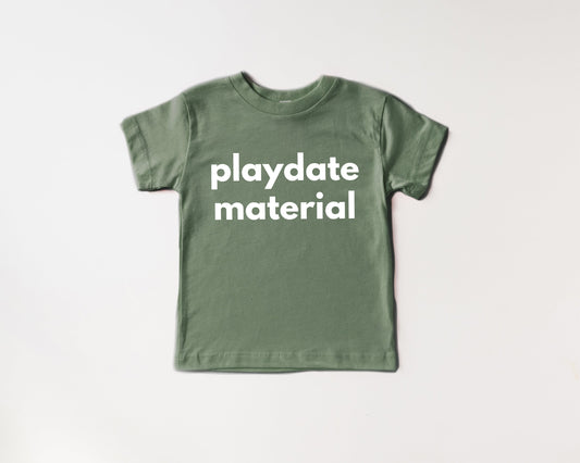 Playdate Material Organic Cotton Baby And Toddler Tee