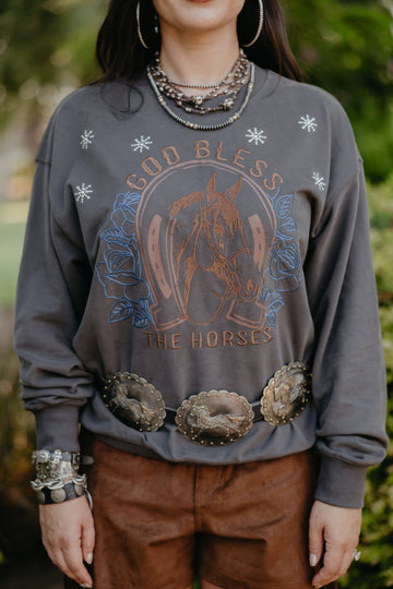 God Bless Horses Pullover