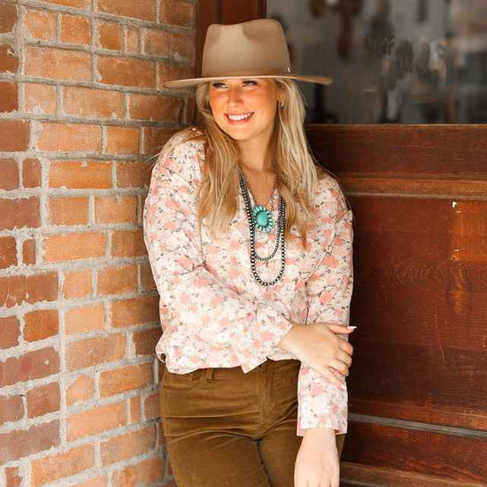 The Kathryn Button Down Floral Top