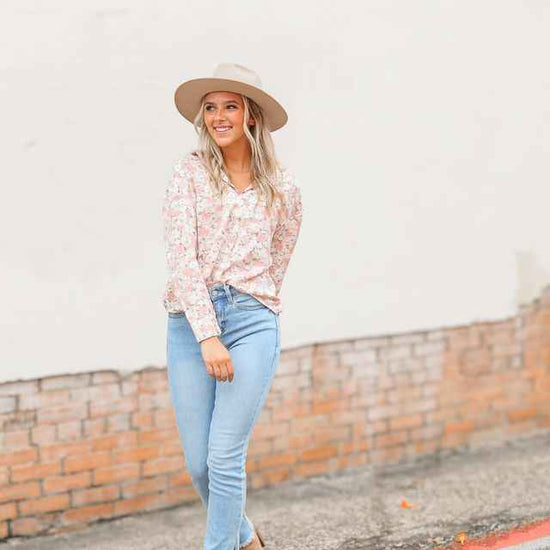 The Kathryn Button Down Floral Top