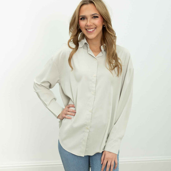 The Kathryn Button-Up, Grey