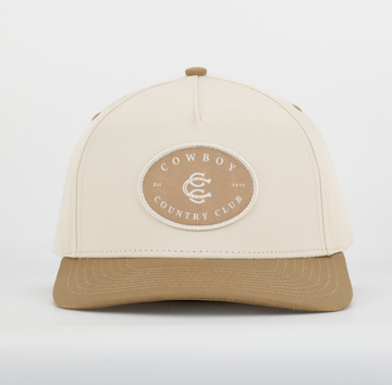 Two Tone Cotton Hat Brown