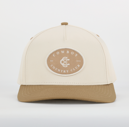 Two Tone Cotton Hat Brown