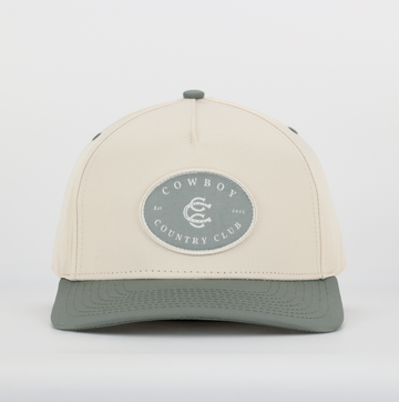 Two Tone Cotton Hat Green