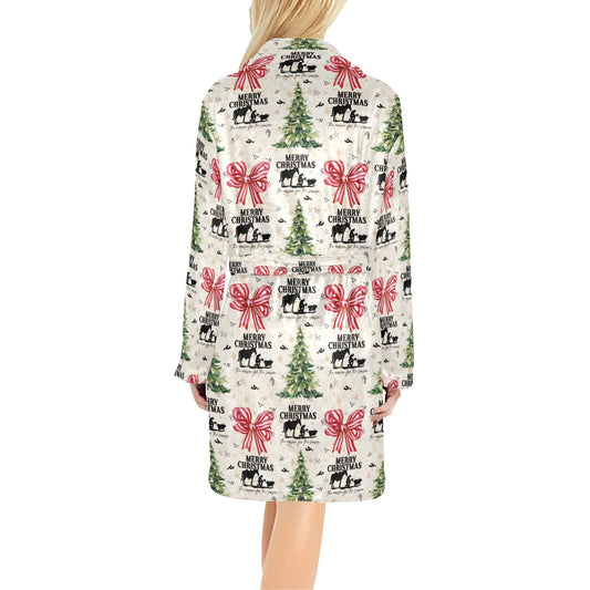 Baha Ranch Praying Cowboy Christmas Fleece Robe