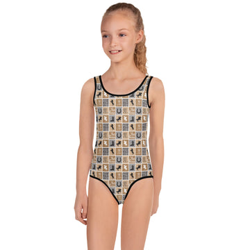 Western Check Kids Swimsuit