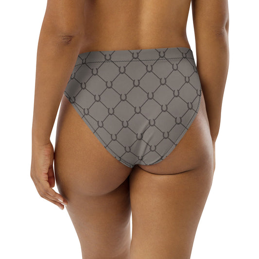 The Grid West high-waisted bikini bottom