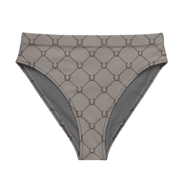 The Grid West high-waisted bikini bottom