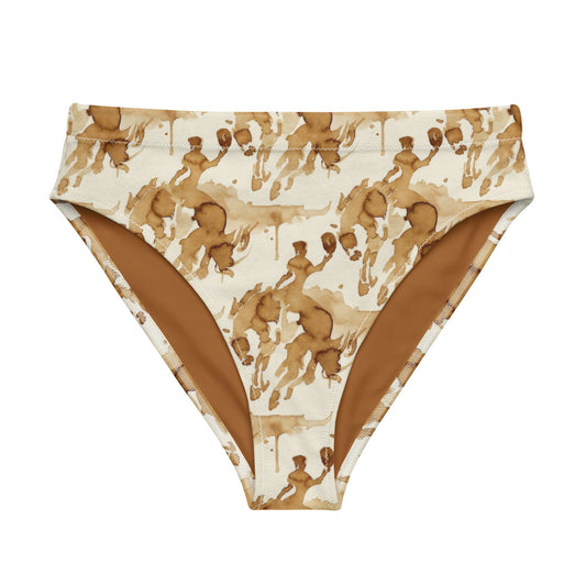 Steeped West high-waisted bikini bottom