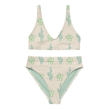 Cactus high-waisted bikini