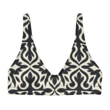 Maison Black padded bikini top