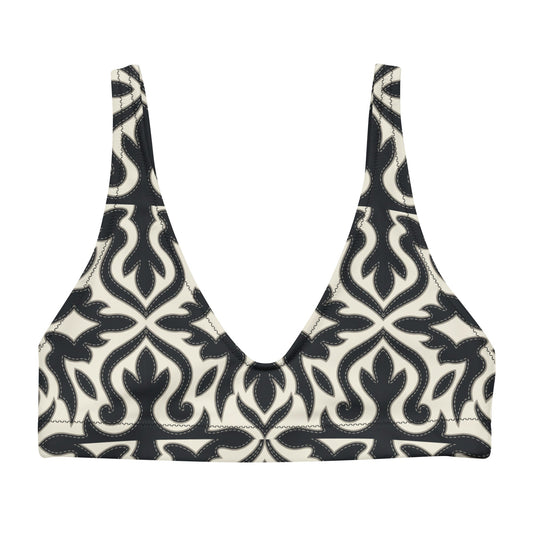 Maison Black padded bikini top