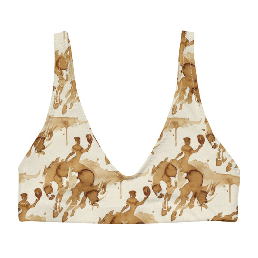 Steeped West padded bikini top