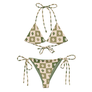Desert Grid string bikini