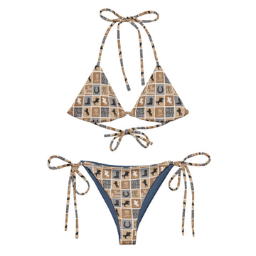 Western Check string bikini