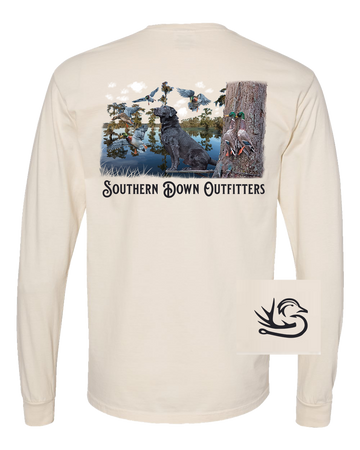 Black Lab Swamp Long Sleeve Tee
