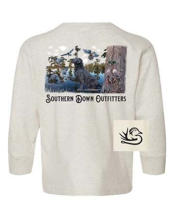 Black Lab Swamp Long Sleeve Toddler Tee