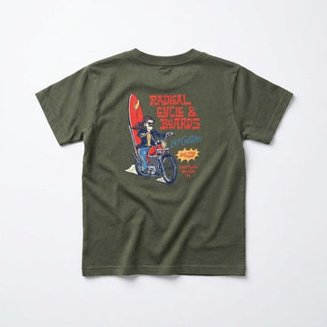 RADICAL CYCLE AND BOARDS TEE - CYPRESS