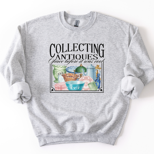 Collecting Antiques Thrift Lovers Fleece Sweatshirt