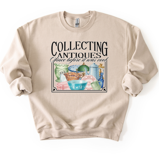 Collecting Antiques Thrift Lovers Fleece Sweatshirt