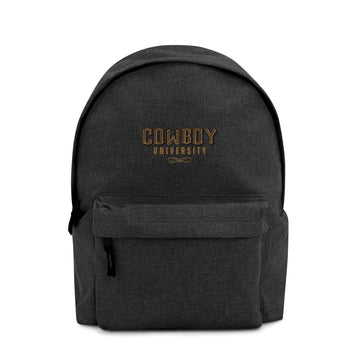 Cowboy University Embroidered Backpack