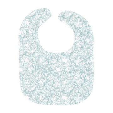Tooled Teal Baby Bibs
