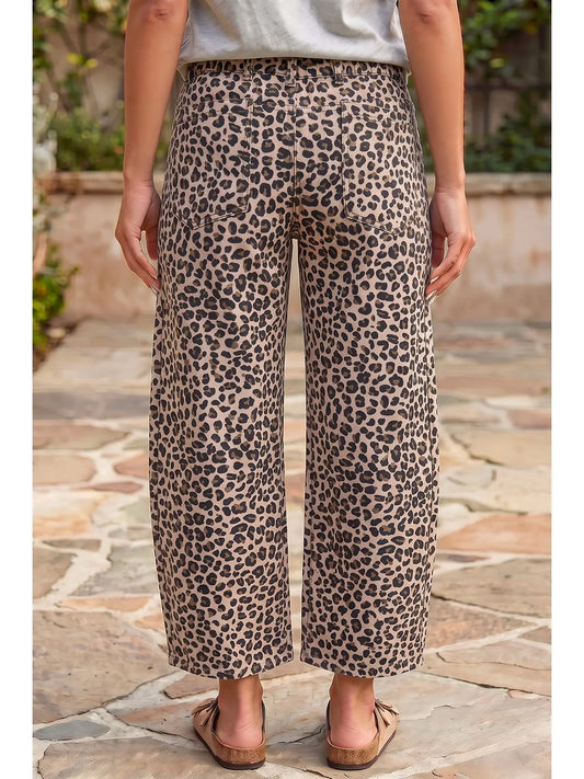 Leopard Ankle Length Casual