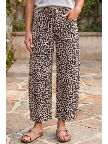 Leopard Ankle Length Casual